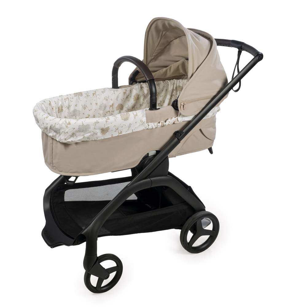 Cubre cuco con vuelta y sábana bajera ajustable Nara Pasito a Pasito