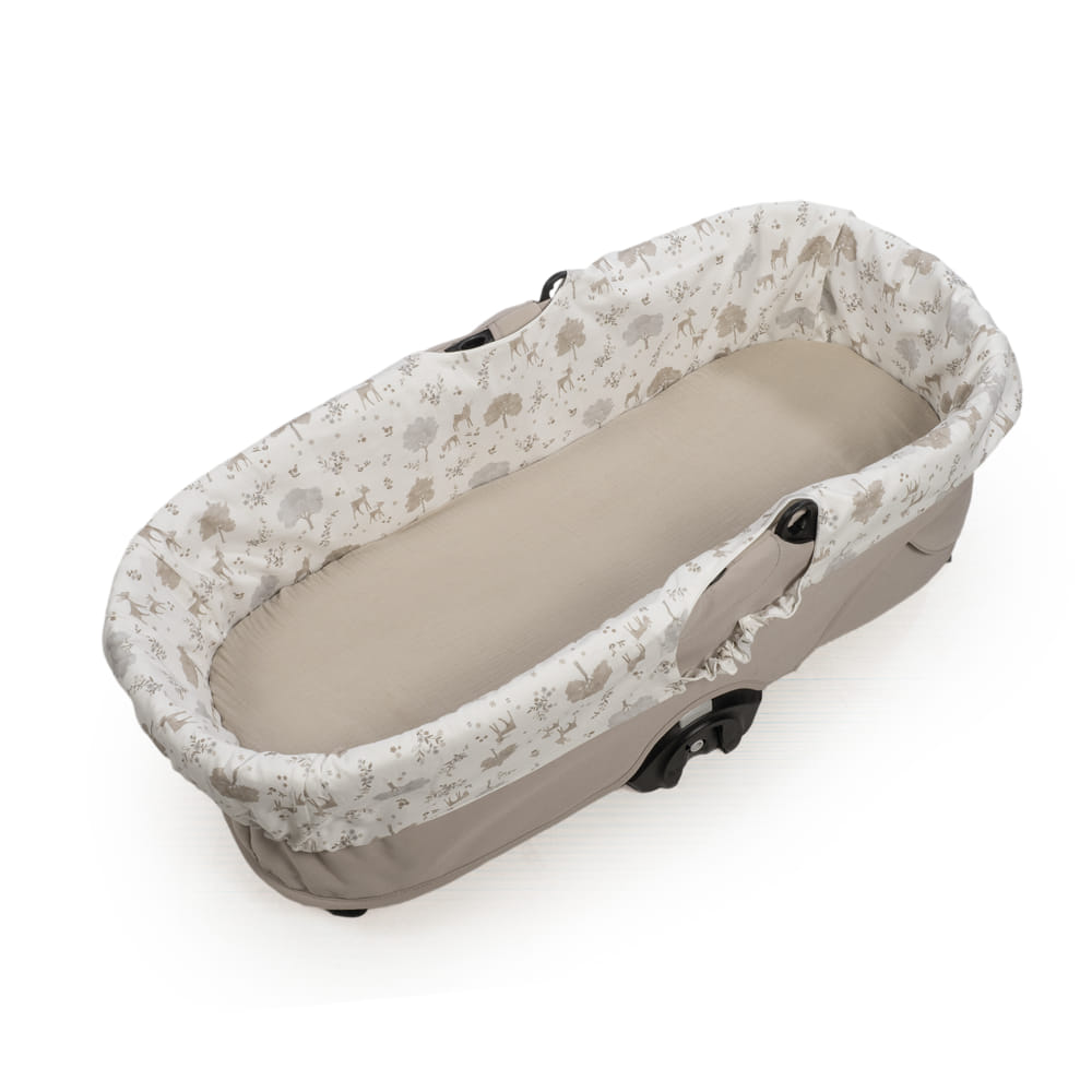 Cubre cuco con vuelta y sábana bajera ajustable Nara Pasito a Pasito