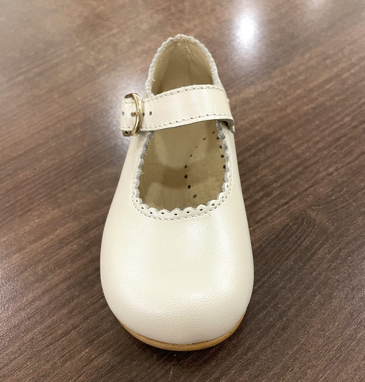 Zapato Mercedita Clásica Piel Nacarada 24-30