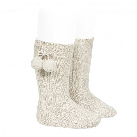Calcetines Altos Canalé Borlas 3015 Cóndor
