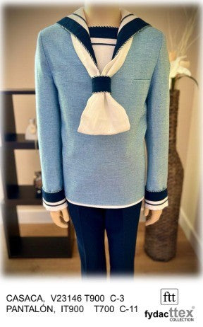 Traje Comunión 2026 Marinero VX146 Fydacttex