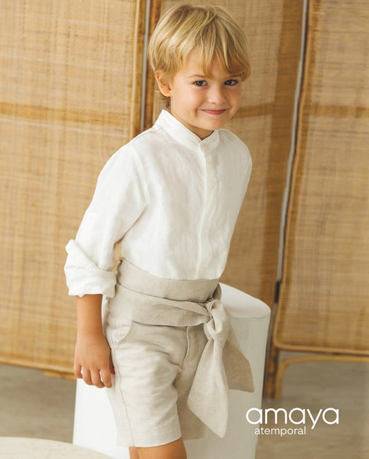 Conjunto niño lino Amaya Atemporal 533280
