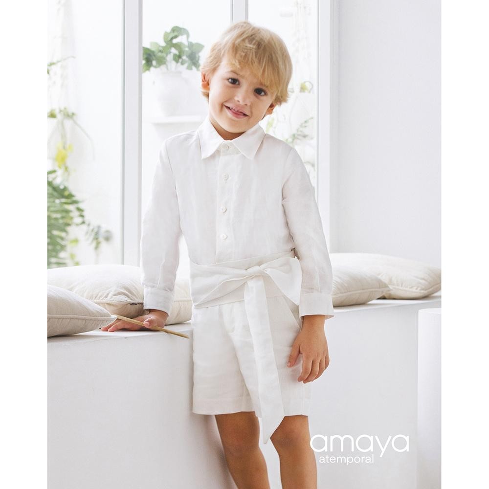 Camisa Cuello Lino Amaya 190502