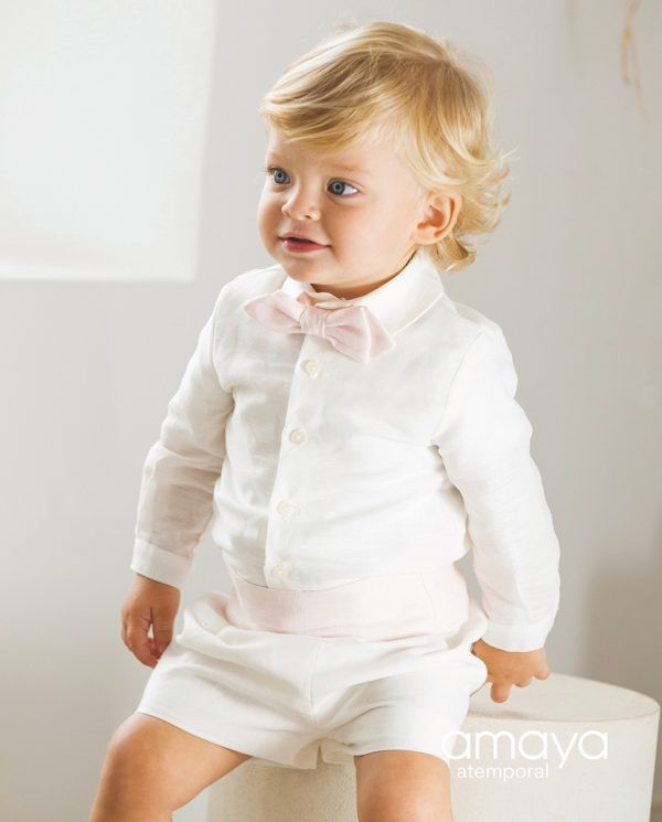 Camisa Bebé Cuello Lino Amaya 190302