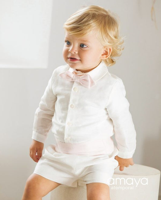 Camisa Bebé Cuello Lino Amaya 190302