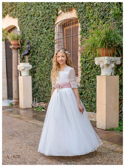 Vestido Comunión Aire Barcelona A678