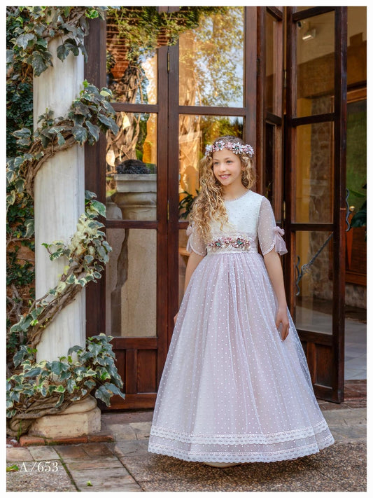Vestido Comunión 2026 Aire Barcelona A653