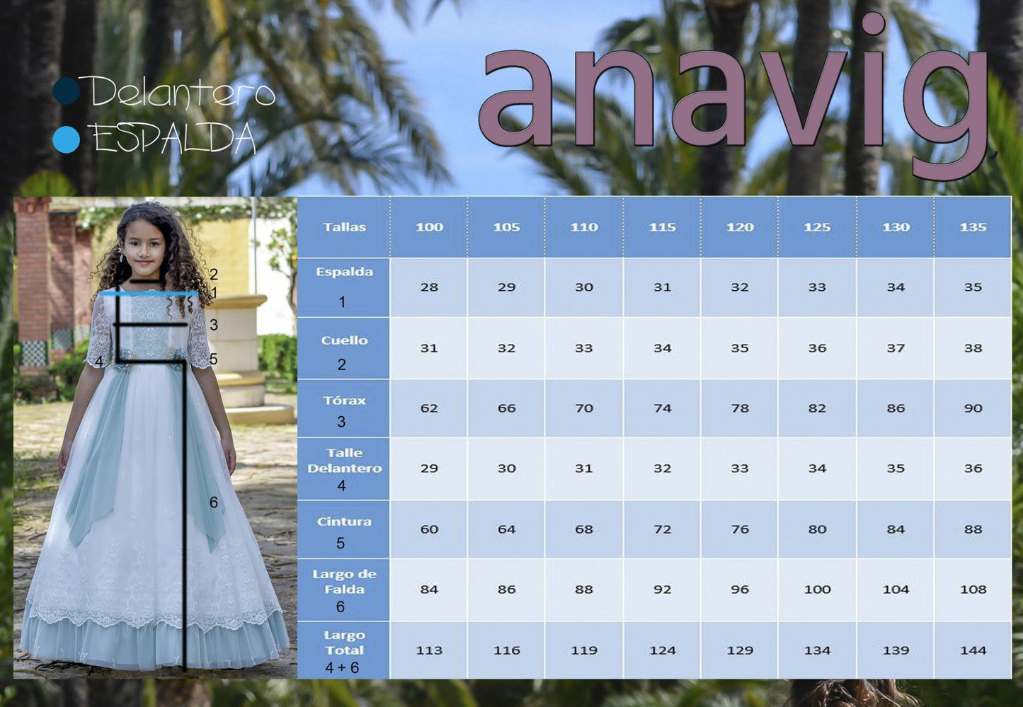 Vestido Comunión Anavig 6417