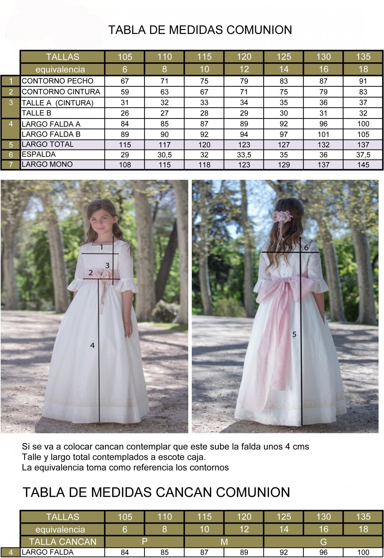 Vestido Mono Comunión Convertible 2026 Amaya 636050