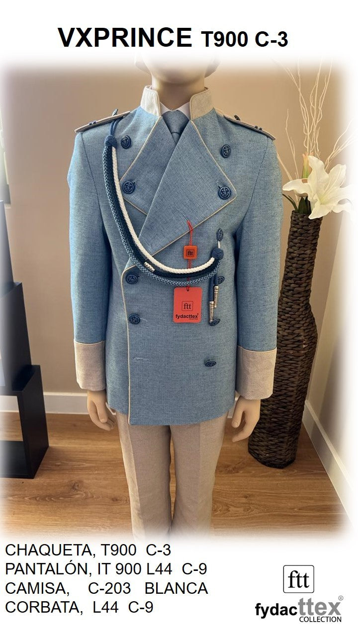 Traje Comunión 2025 PRINCE Azul Fydacttex