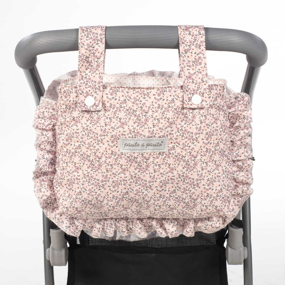 Cochecito Muñecas Gemelar LILI FLOR ROSA Pasito a pasito