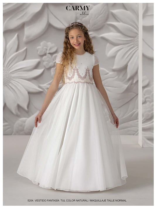 Vestido Comunión 2026 Carmy 5204