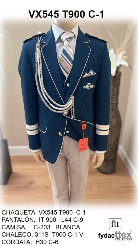 Traje Comunión 2026 Almirante VX545 Fydacttex