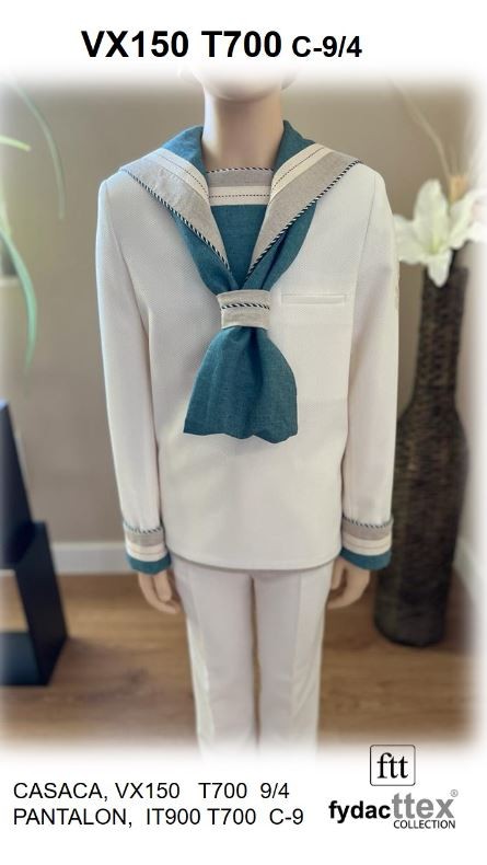 Traje Comunión 2026 Marinero VX150 Fydacttex