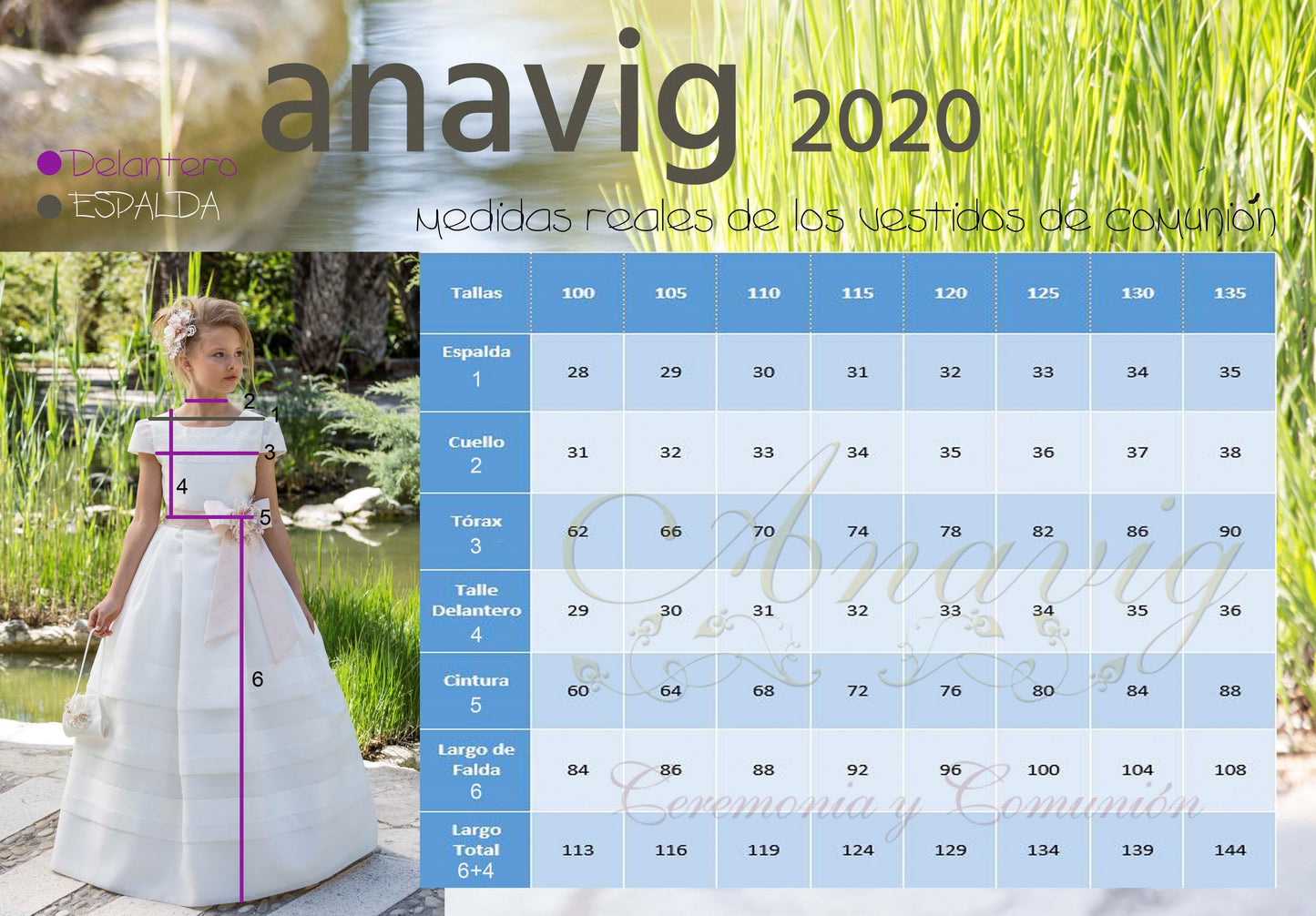 Vestido Comunión Anavig 6422