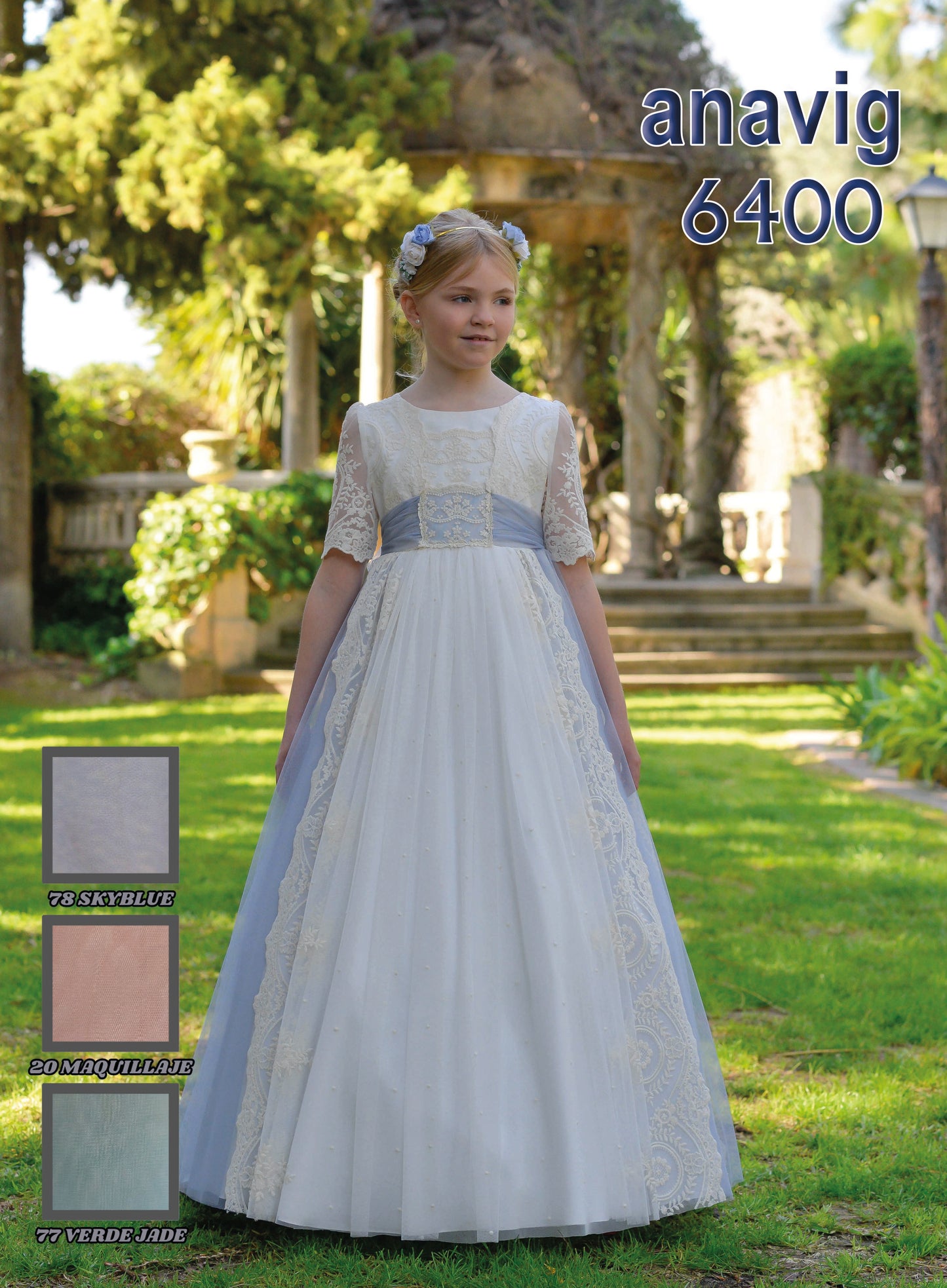 Vestido Comunión 2026 Anavig 6400