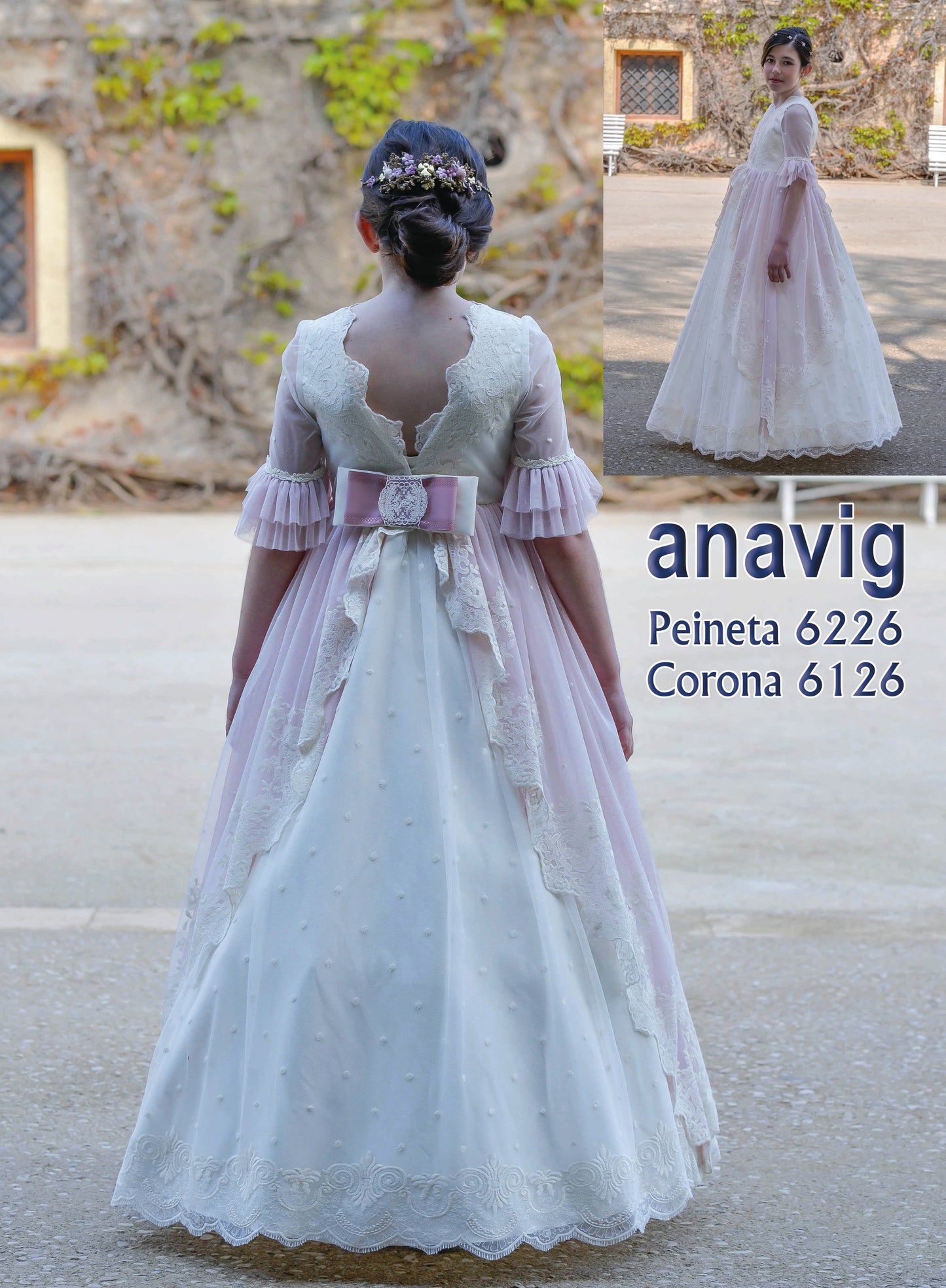 Vestido Comunión 2026 Anavig 6426