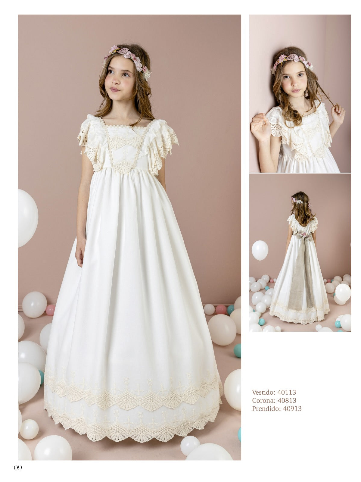 Vestido Comunión 2026 Lilus 40113