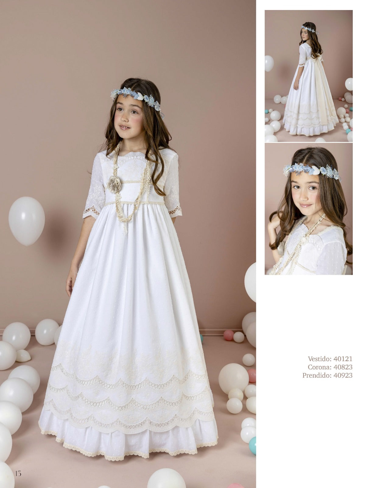Vestido Comunión 2026 Lilus 40121