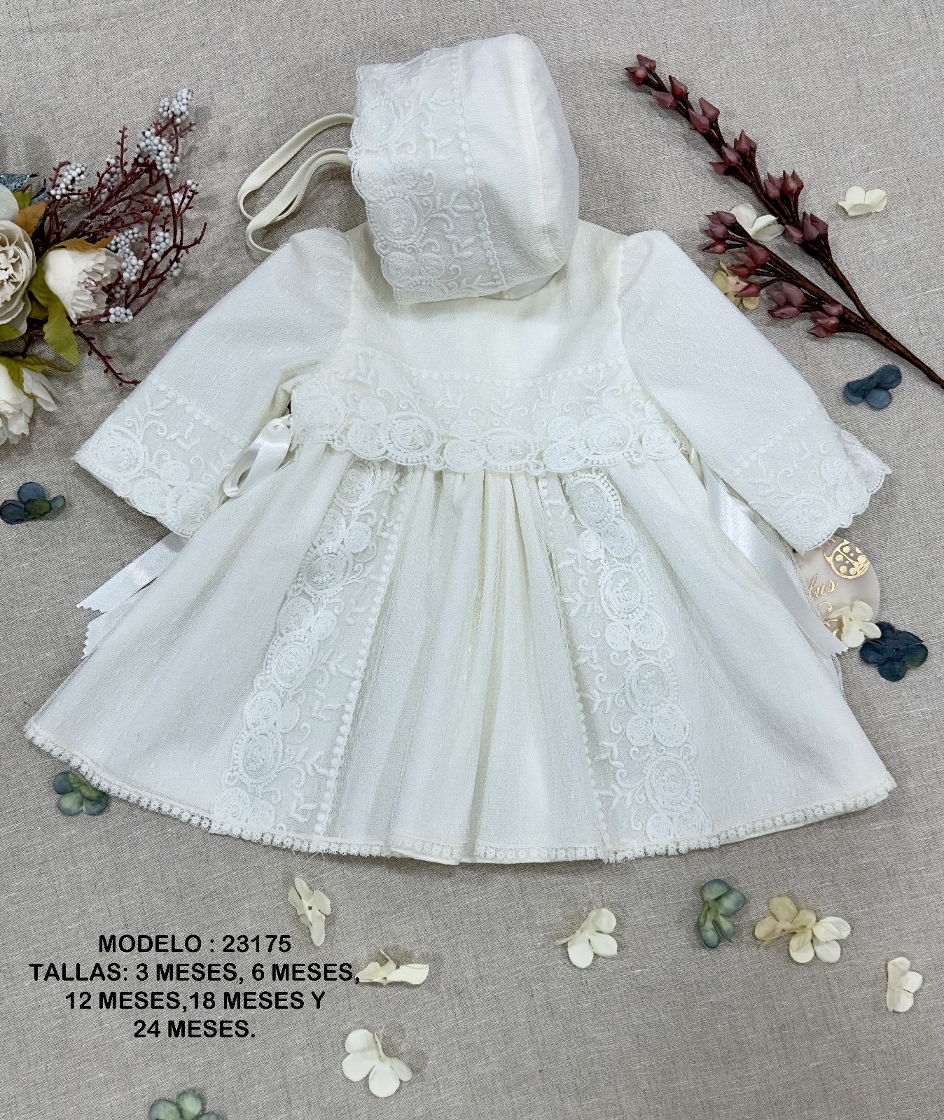 Vestido Bebé Ceremonia 2025 Lilus 23175