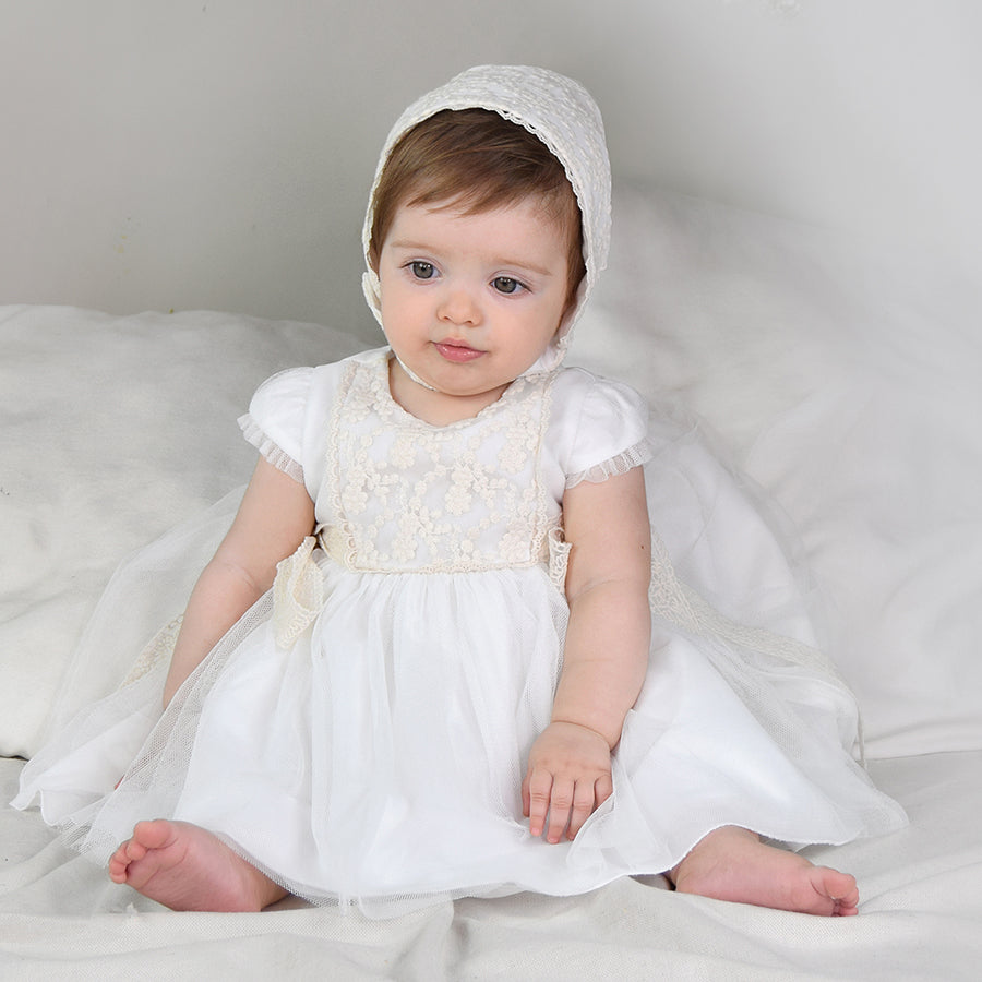 Vestido Bebé Ceremonia con Capota 2025 Amaya 612103