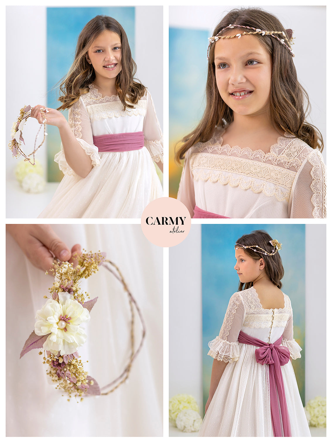 Vestido Comunión 2026 Carmy 6126