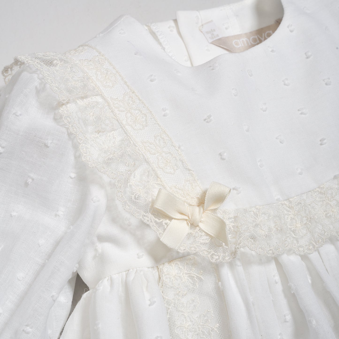 Faldón Bautizo con Capota Romantic Roses 632151 Amaya