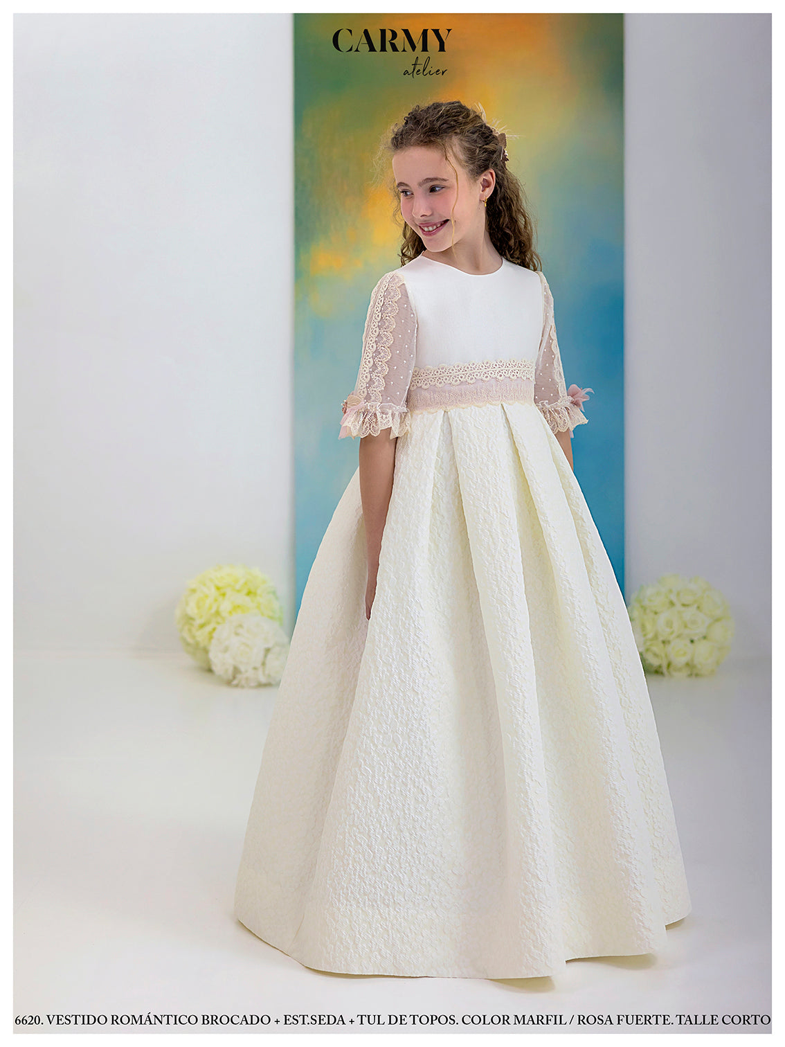 Vestido Comunión 2026 Carmy 5620