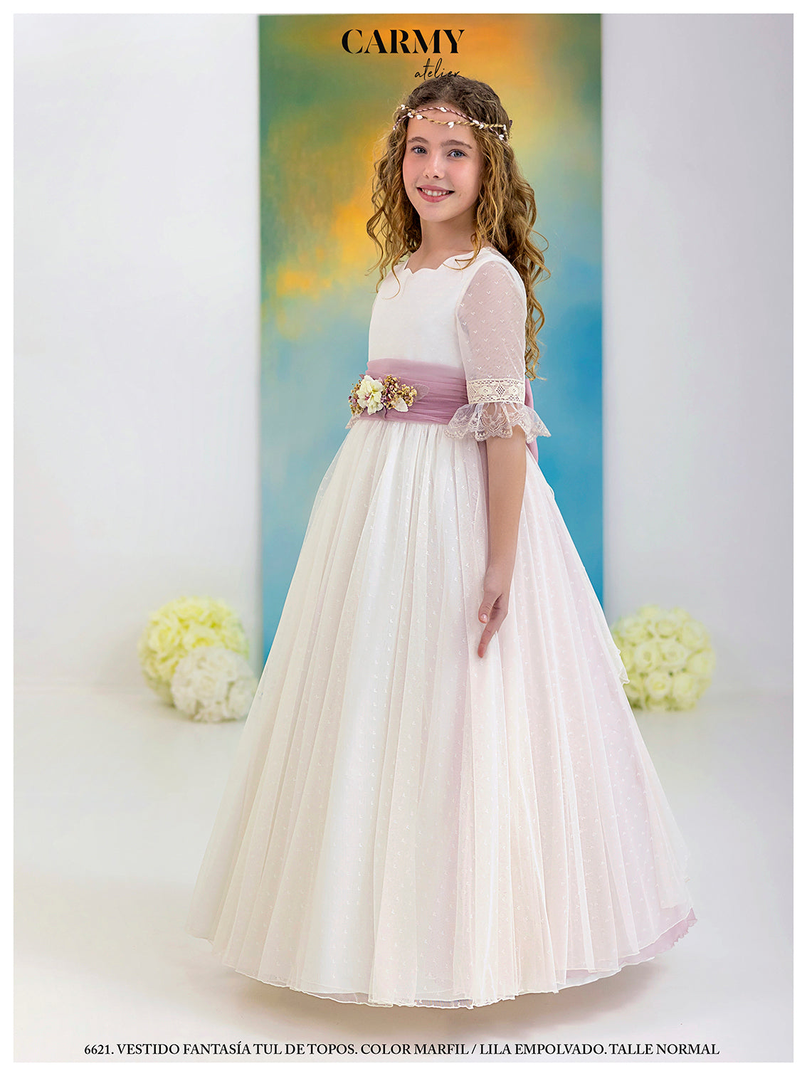 Vestido Comunión 2026 Carmy 5621