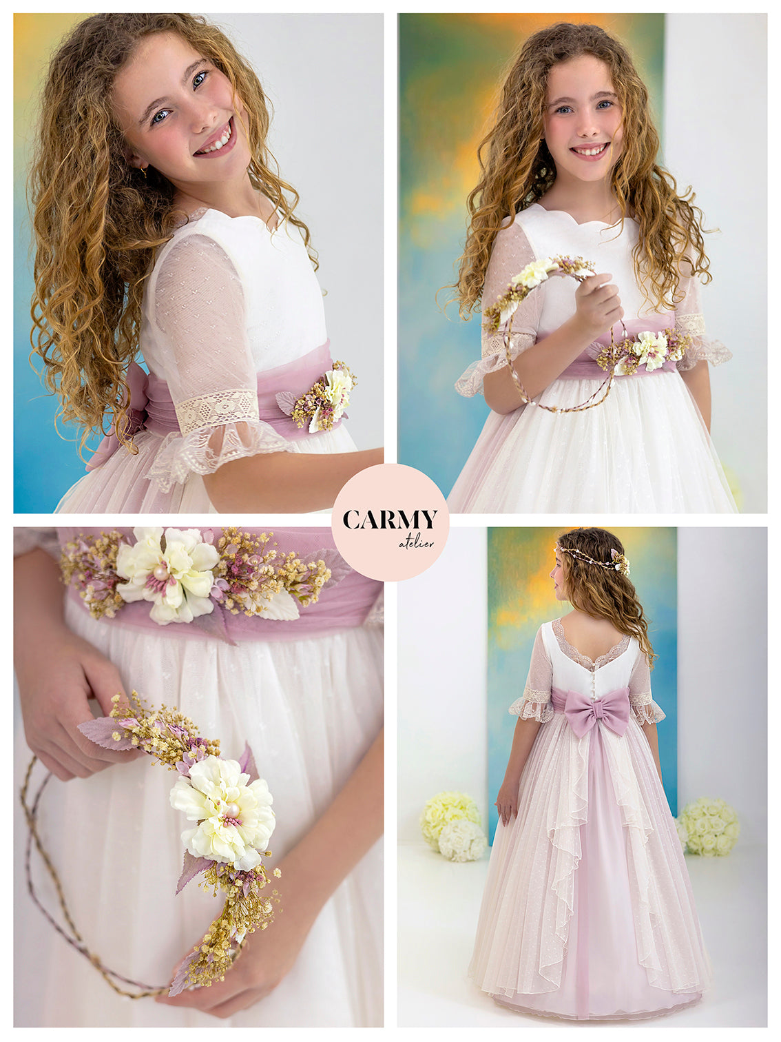 Vestido Comunión 2026 Carmy 5621