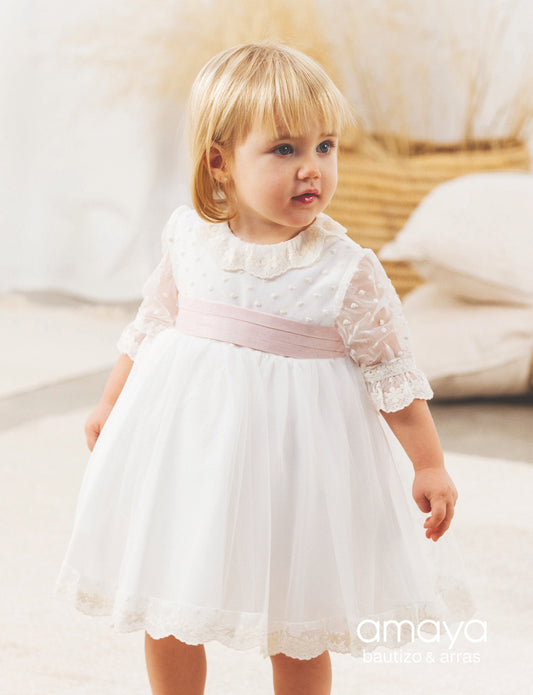Vestido Bebé Ceremonia 2025 Amaya 190012