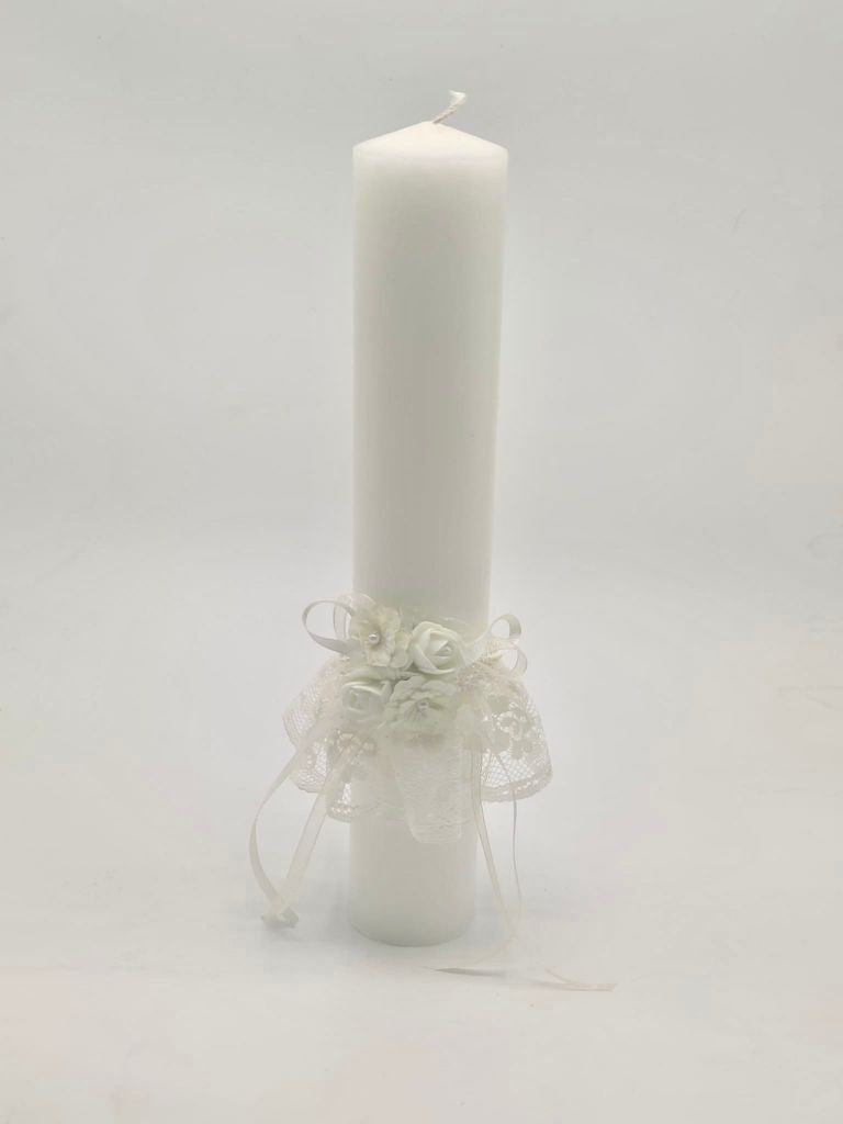 Vela Grande Flor Bautizo Los3ositos