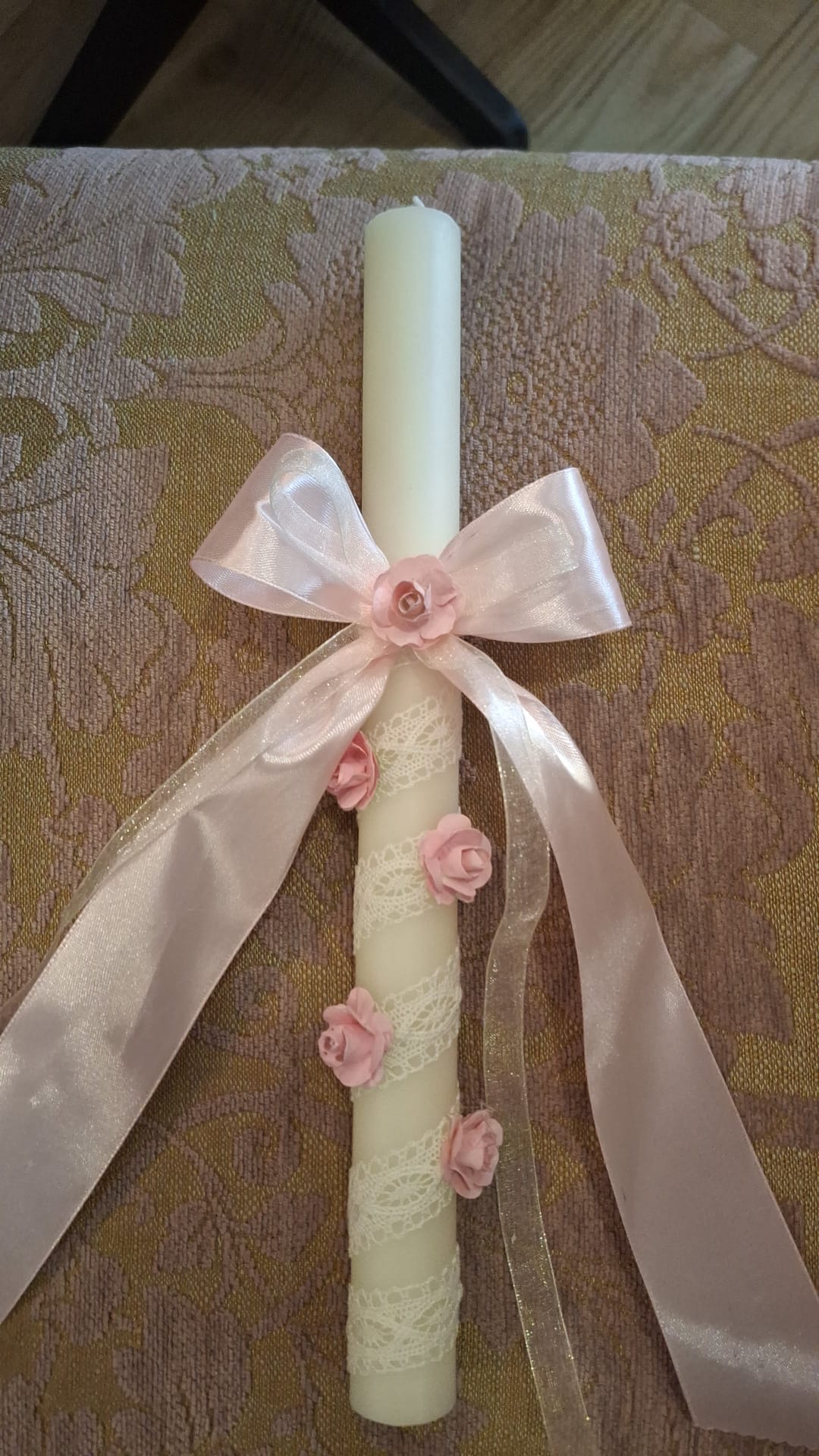 Vela con Puntilla Bautizo Los3ositos