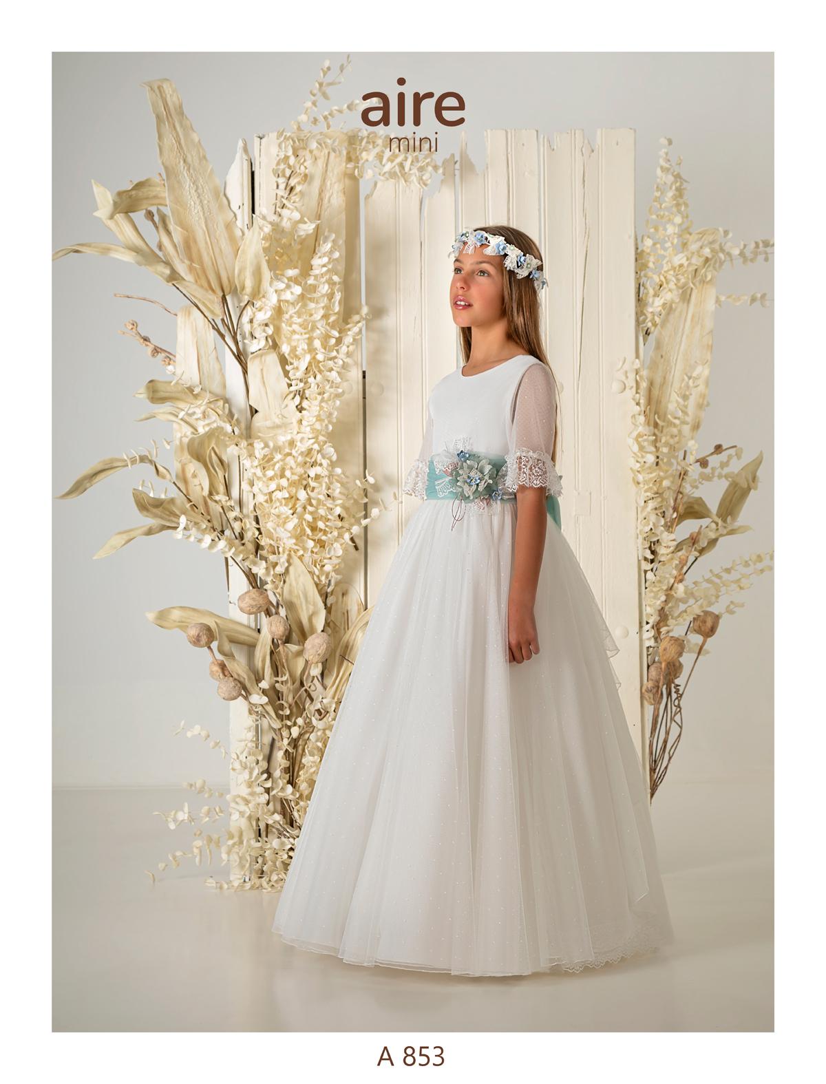 Vestido Comunión 2026 Aire Barcelona A853