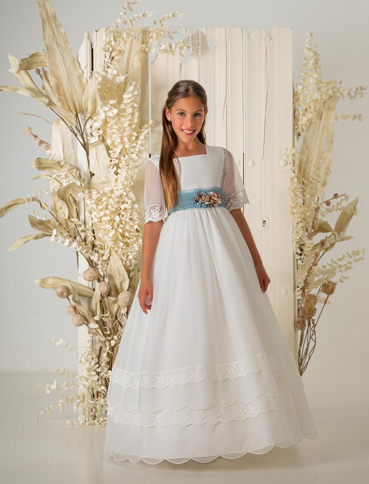 Vestido Comunión 2026 Aire Barcelona A863