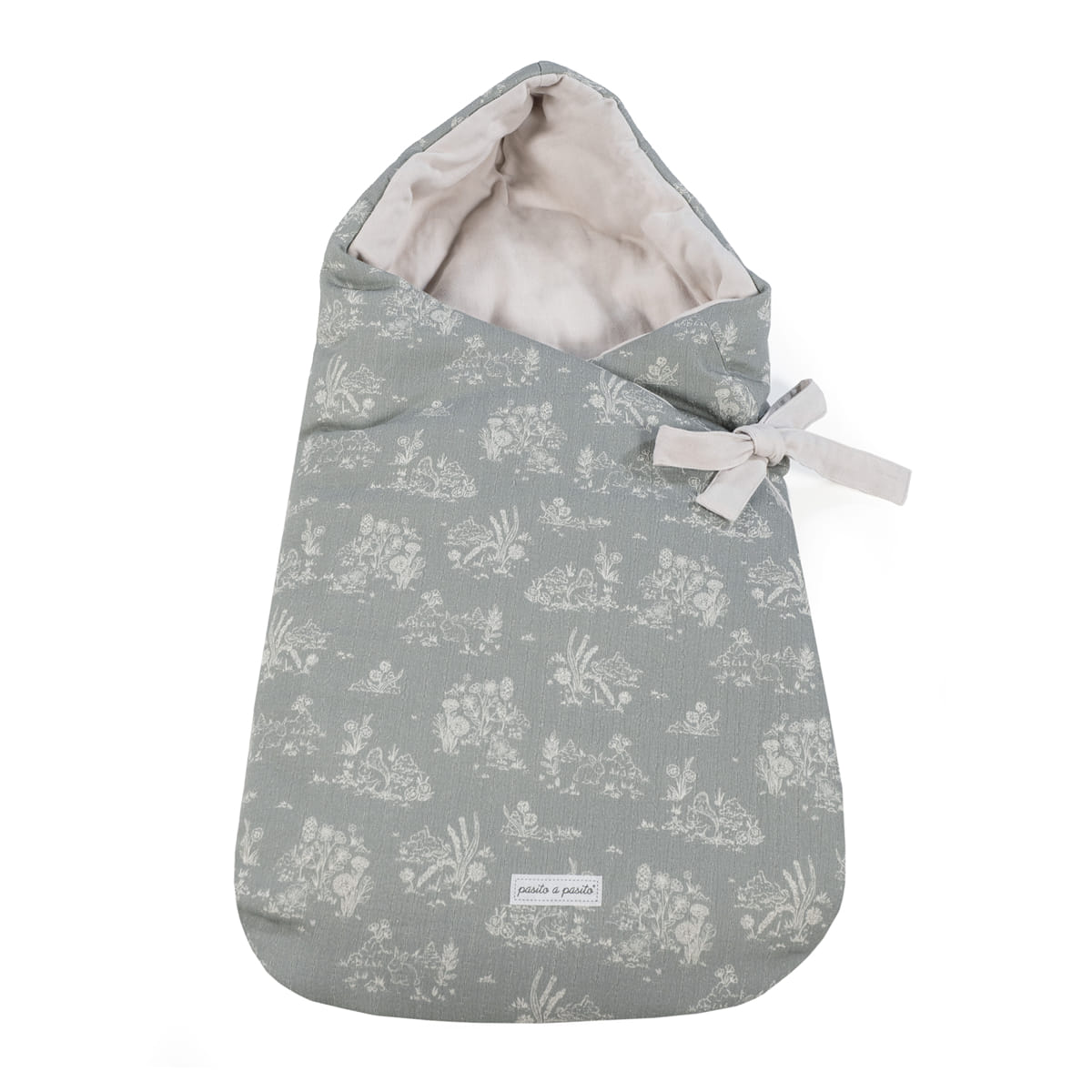 Saco Capucha Toile de Jouy Pasito a Pasito
