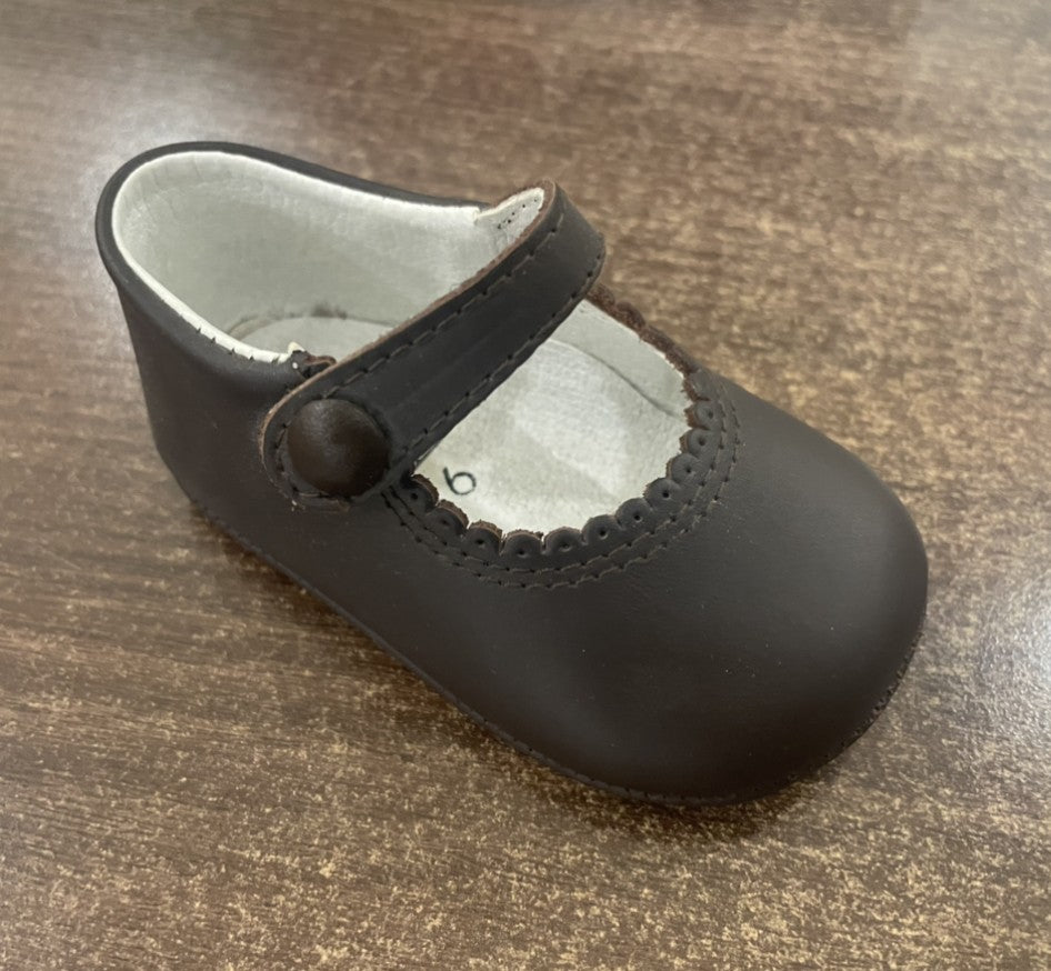 Zapato bebé mercedita sin suela piel napa