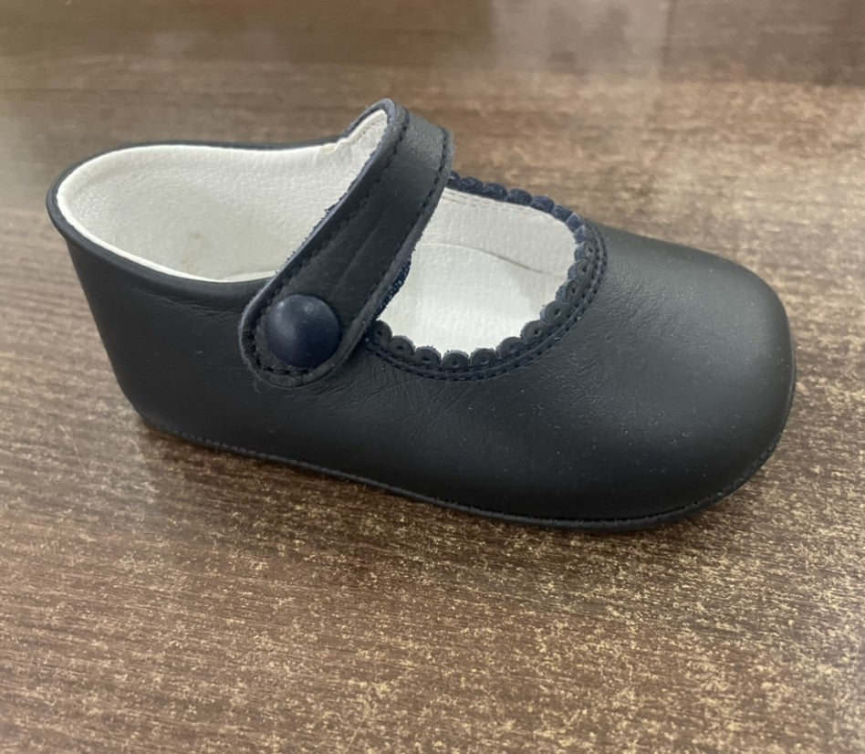 Zapato bebé mercedita sin suela piel napa