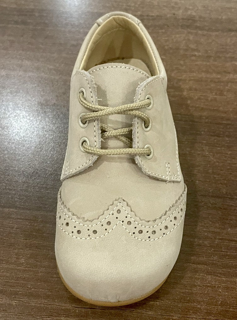 Zapato Niño Cordón Flecos Piel Nobuk 24-30