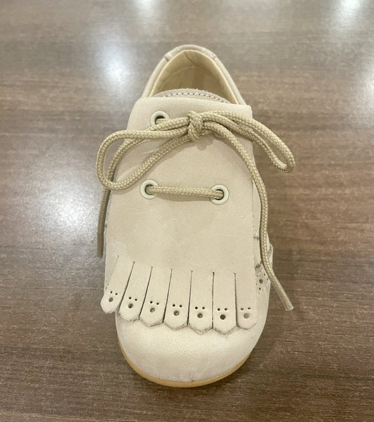 Zapato Niño Cordón Flecos Piel Nobuk 24-30