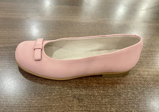 Zapato Bailarina Lazo Piel Nobuk 24-30