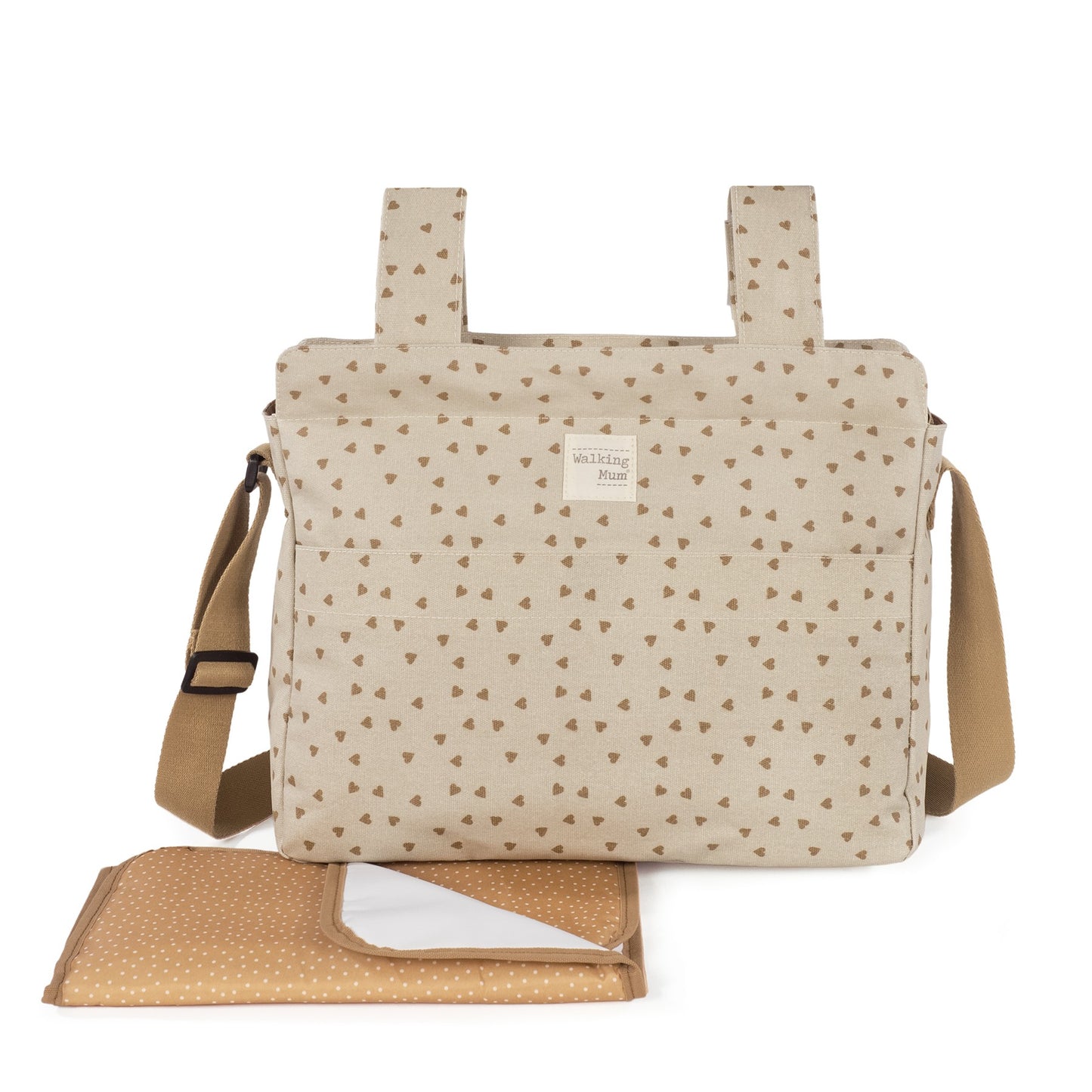 Bolso Canastilla Poppy Corazones Walking Mum