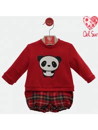 Conjunto Bebé Onix Panda 1036 Del Sur