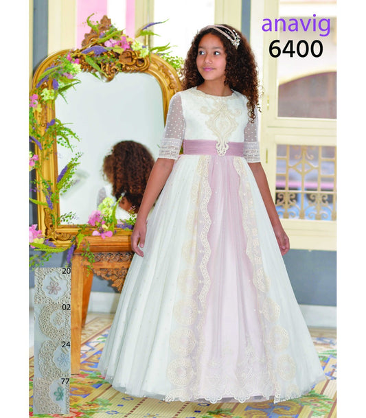 Vestido Comunión 2025 Anavig 6400