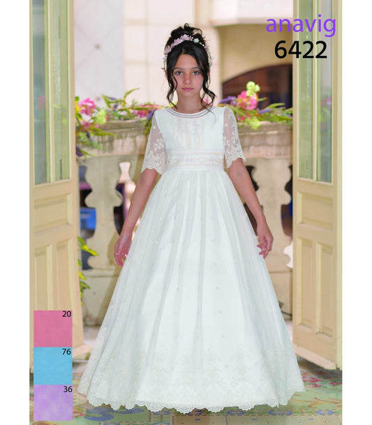 Vestido Comunión 2025 Anavig 6422