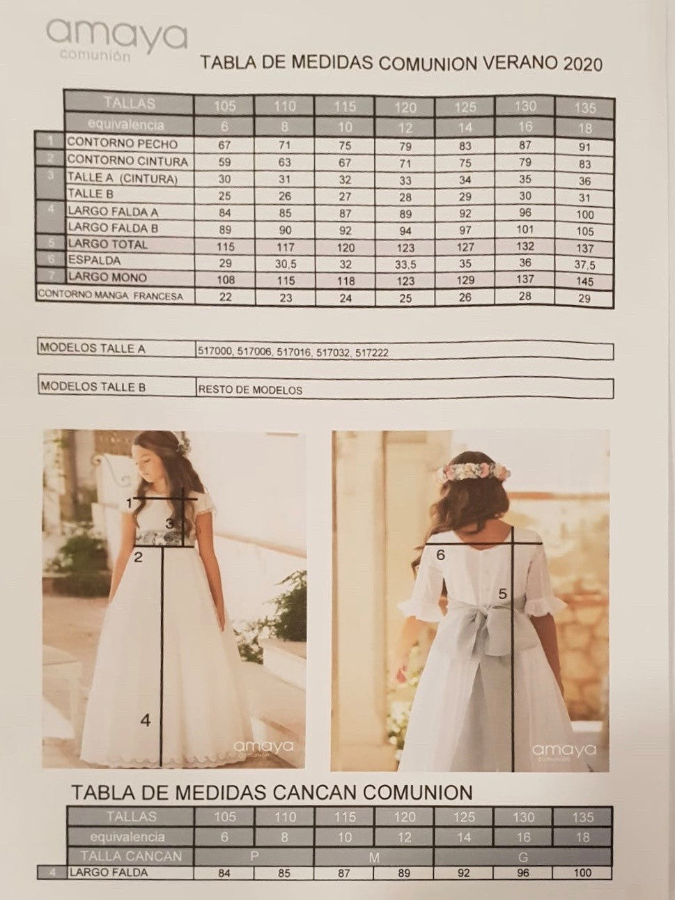 Vestido Comunión 2025 Amaya 587002MD