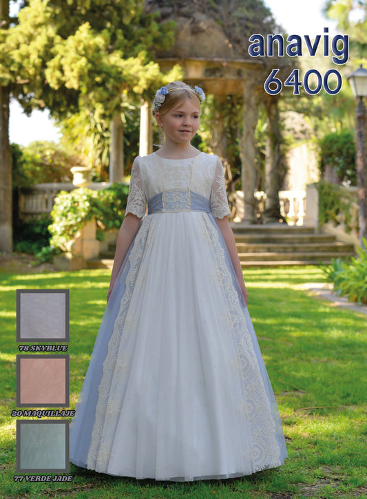 Vestido Comunión 2026 Anavig 6400