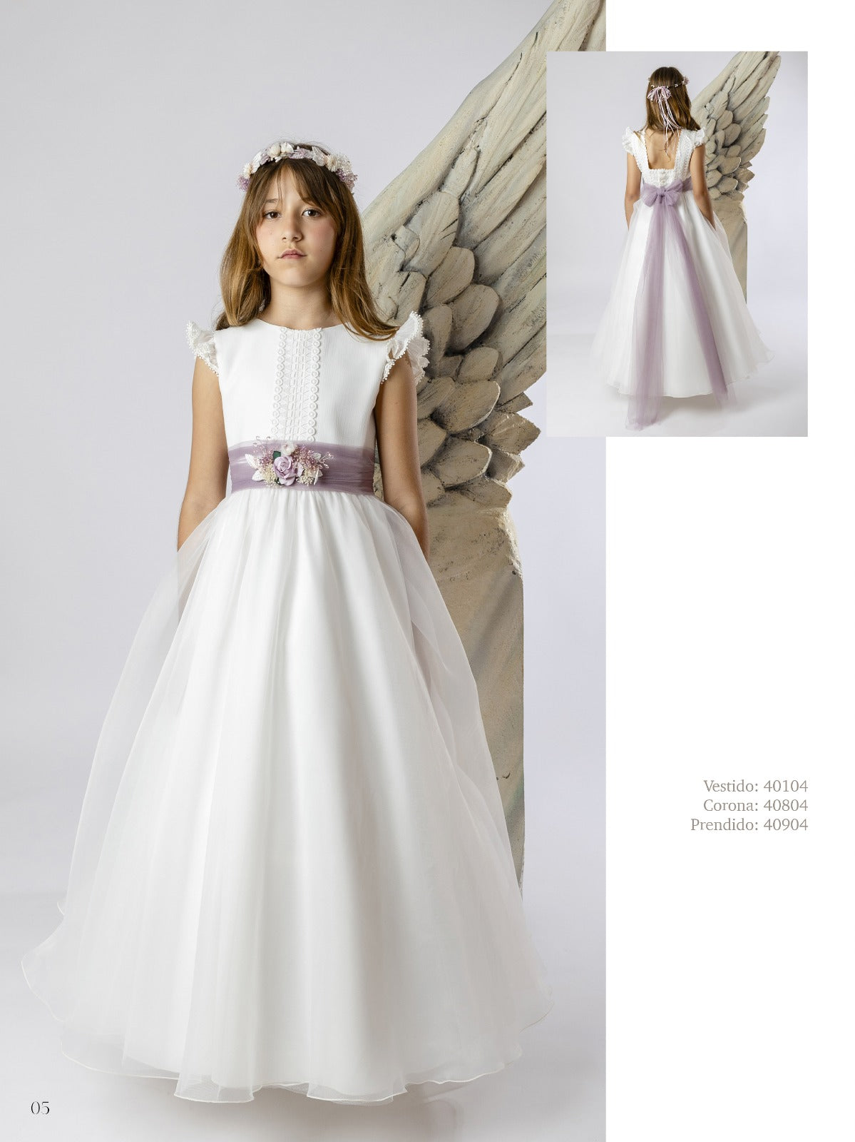 Vestido Comunión 2026 Lilus 40104