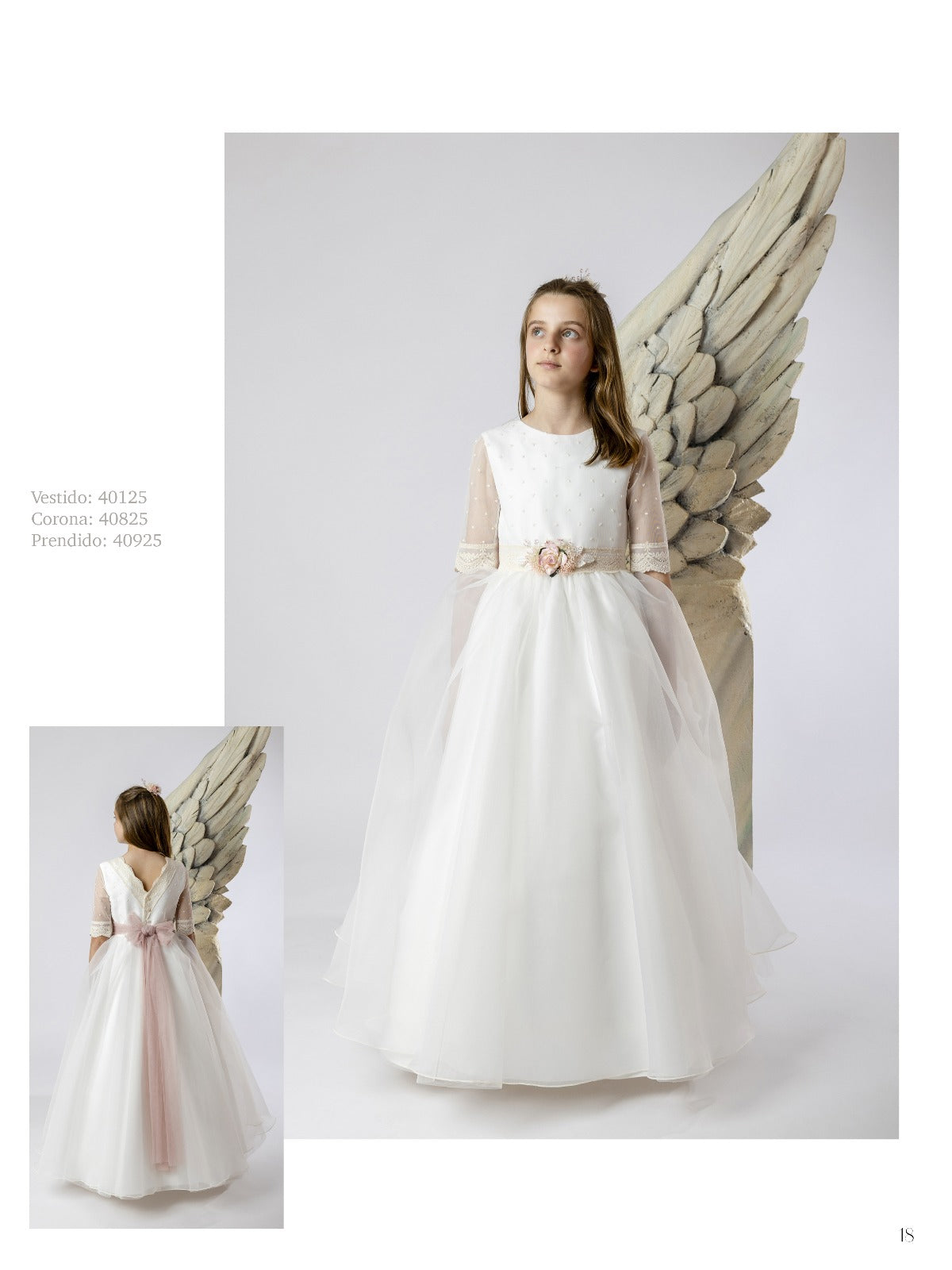 Vestido Comunión 2026 Lilus 40125