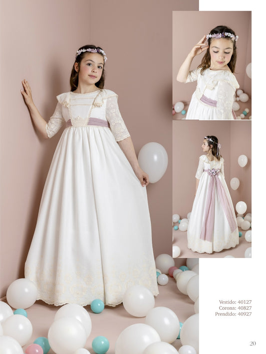 Vestido Comunión 2026 Lilus 40127